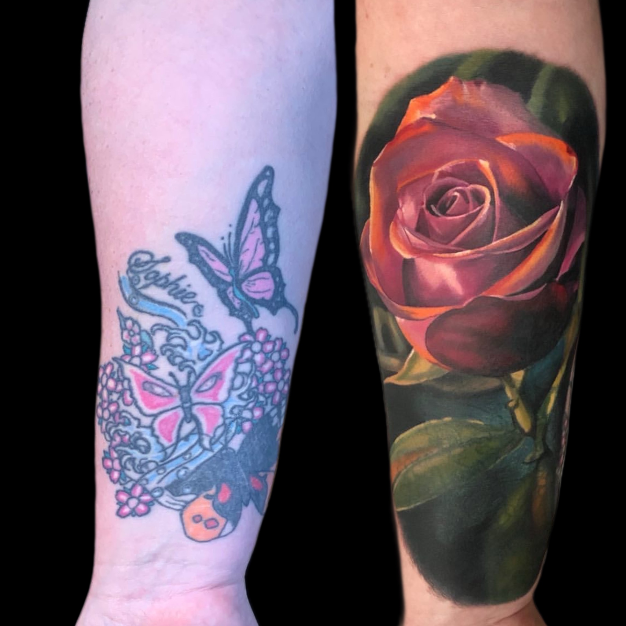 Cover-up tattoo — Salvation Tattoo Studio